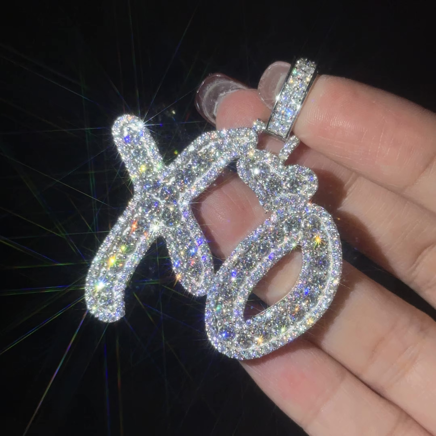Timeless XO Pendant + Cuban/Tennis Chain (VVS1 Moissanite Edition)