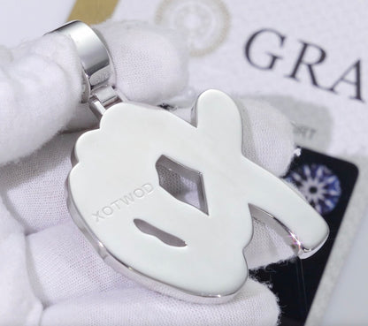 Moissanite OG Iced-Out XO Pendant + Tennis Chain