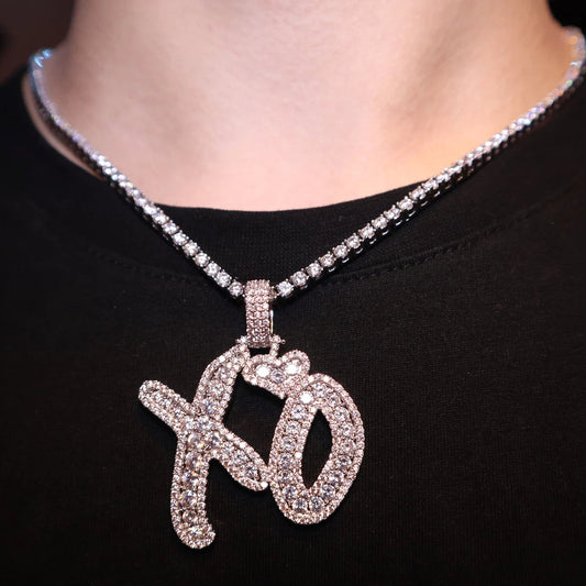 XO Tennis Chain with a XO chain at a Weeknd Concert
