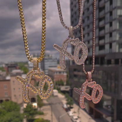 Timeless XO Pendant + Cuban/Tennis Chain (VVS1 Moissanite Edition)