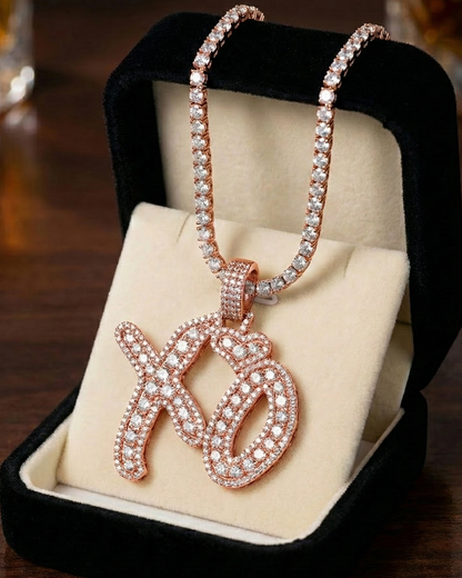 xo chain moissanite xo chains gra moissanite xo chain the weeknd necklace the weeknd merch the weeknd pendant VVS1 Moissanite XO Pendant The Weeknd XOTWOD